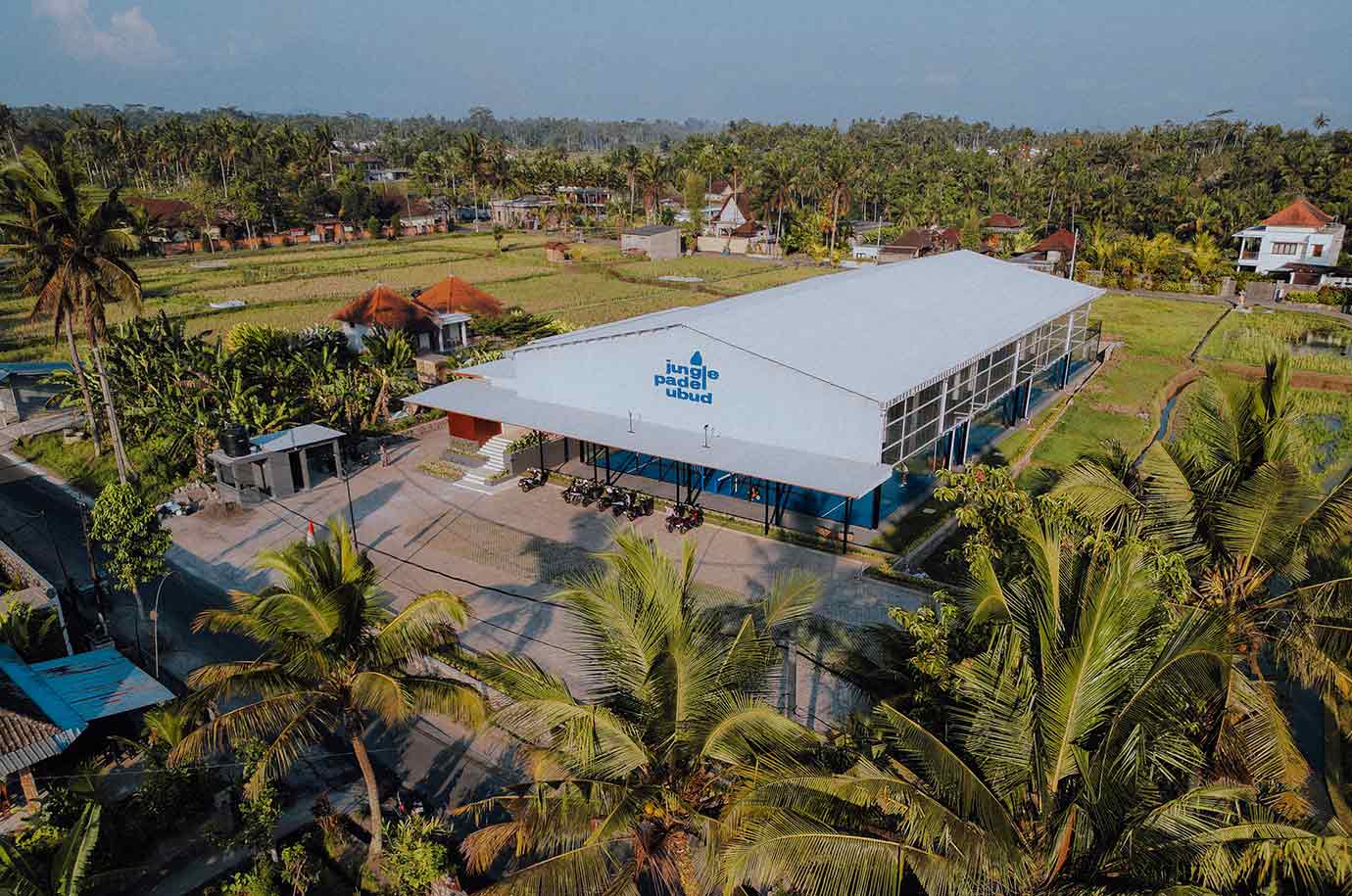 Facade of Jungle Padel Court in Bali