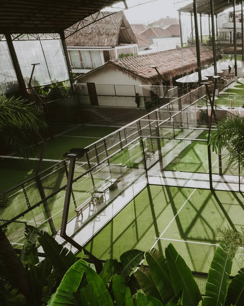 Padel court in Bali Social Club