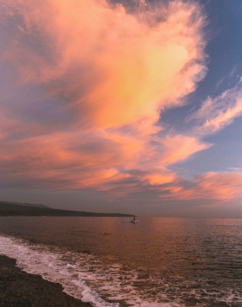 Amed Beach sunrise experience