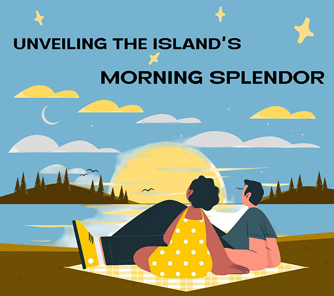 Couple watching sunrise in Bali