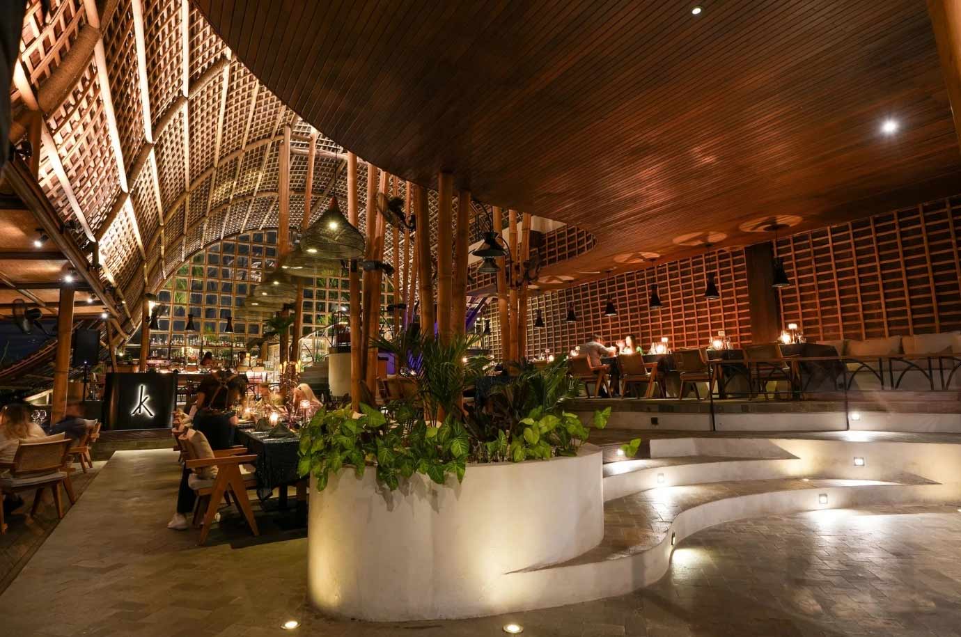 Interior of Akar restaurant