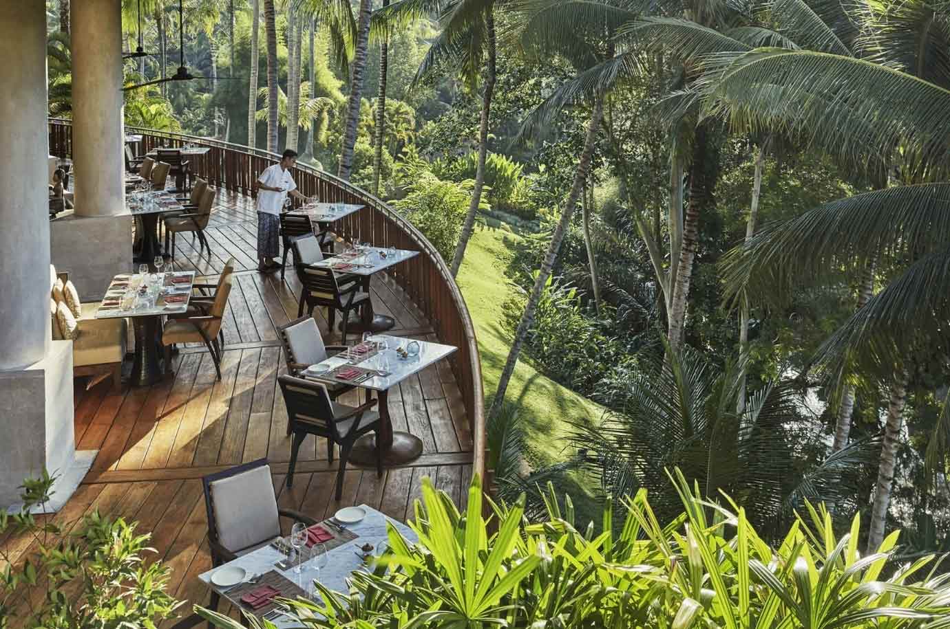 Interior of Ayung Terrace restaurant