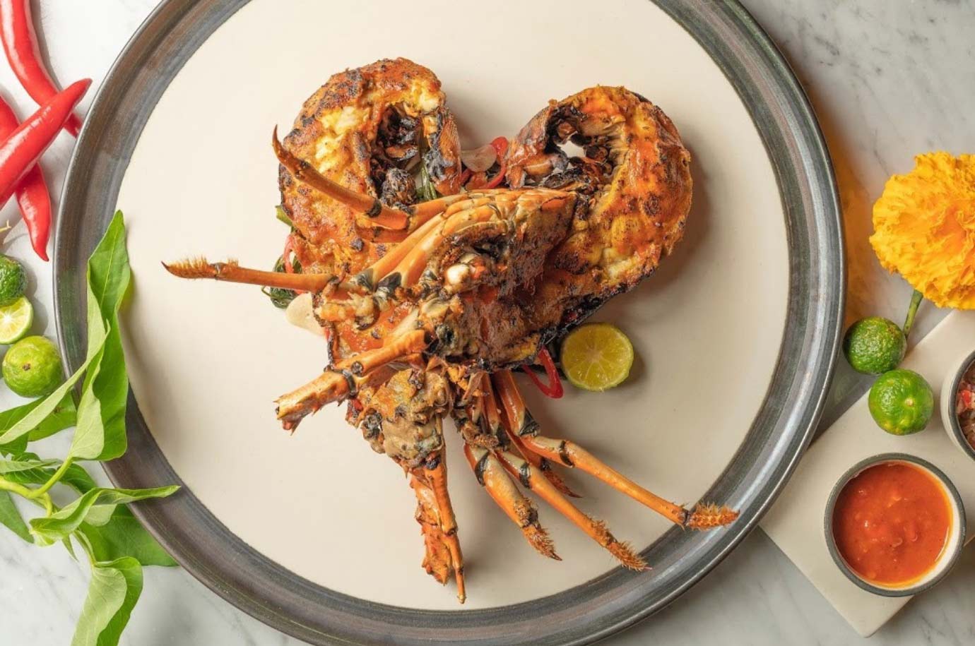 Lobsters from Ayung Terrace restaurant