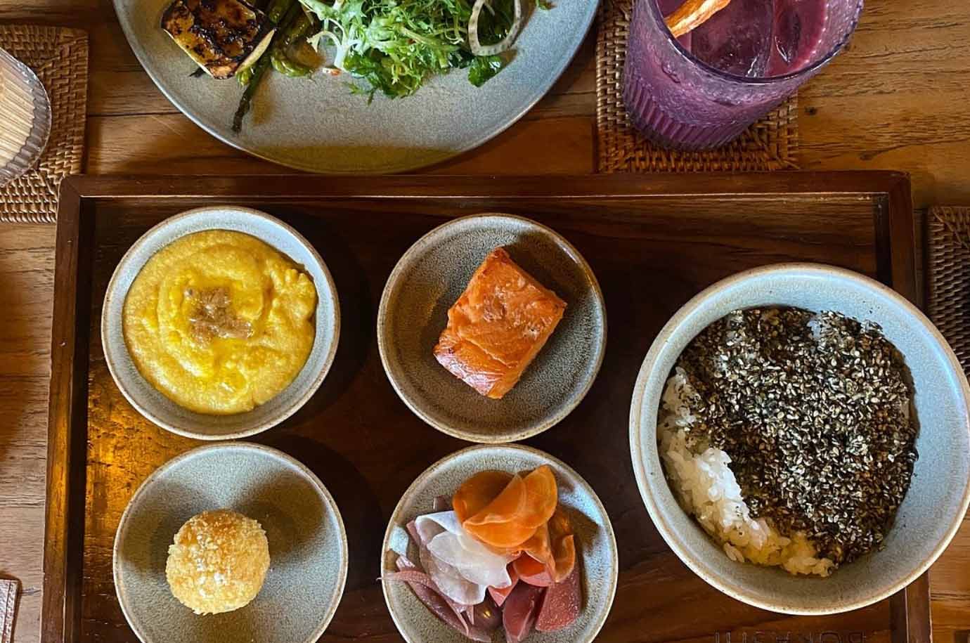 Food from Bokashi restaurant