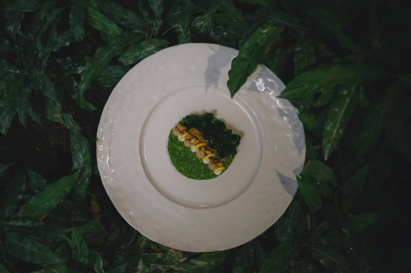 Small beautiful dish from Kubu at Mandapa restaurant