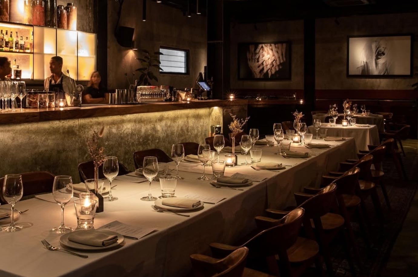 Interior of Mason restaurant