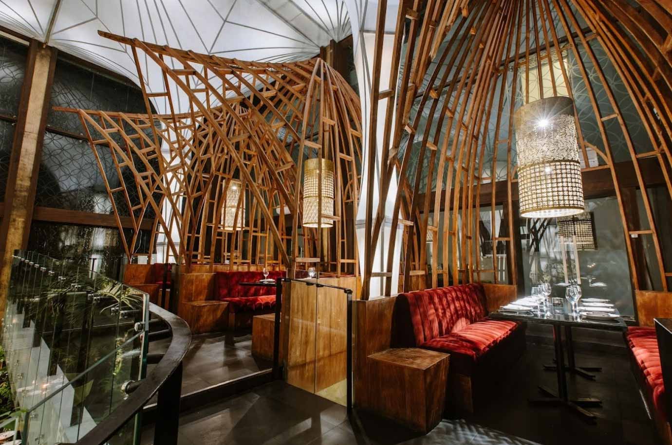 Interior of Merah Putih restaurant