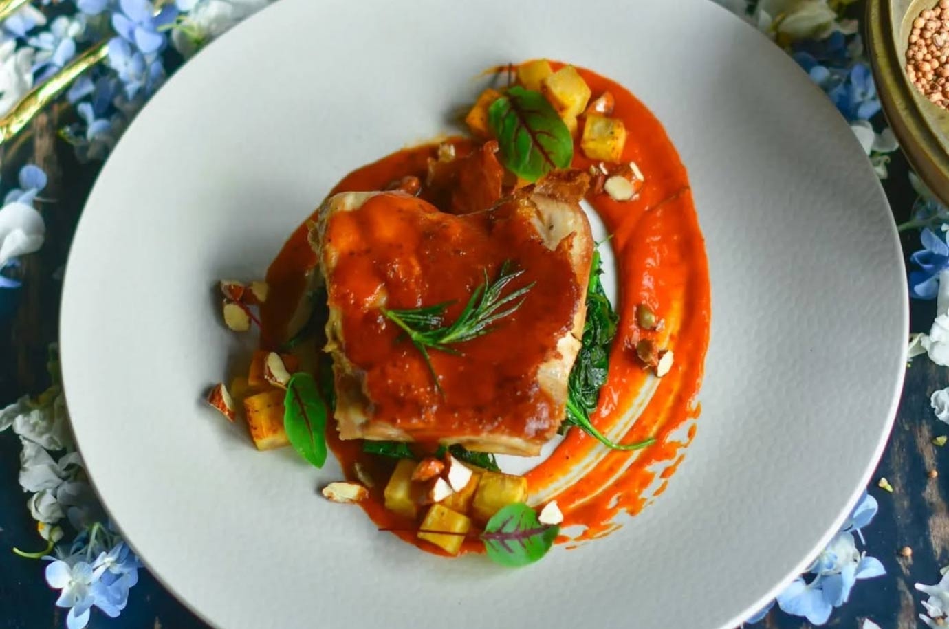 Food from Merlin's Magic restaurant