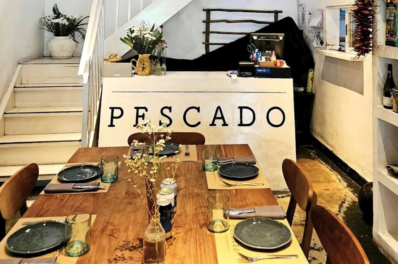 Interior of Pescado restaurant