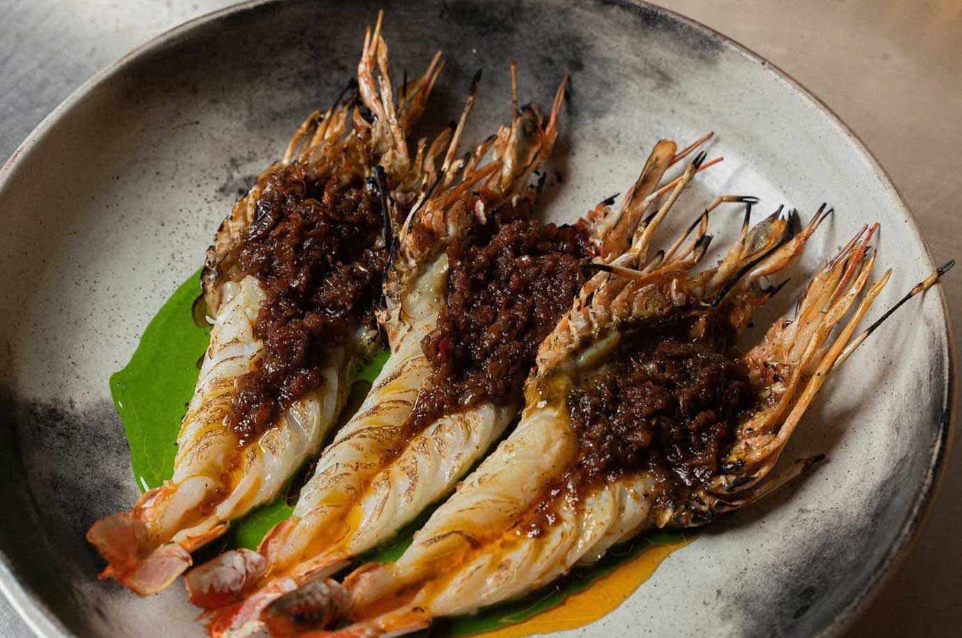 Grilled seafood from SKOOL Kitchen restaurant