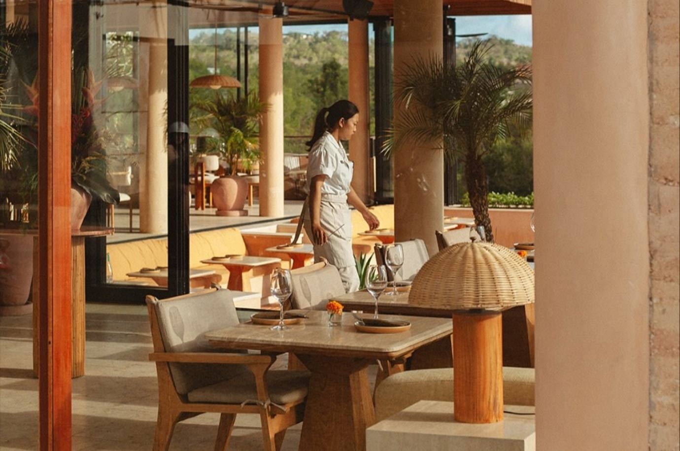 Interior of Teja restaurant