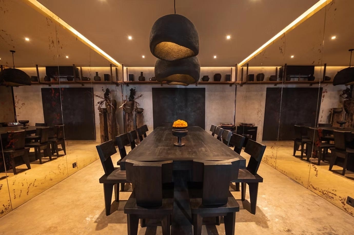 Interior of Yuki restaurant