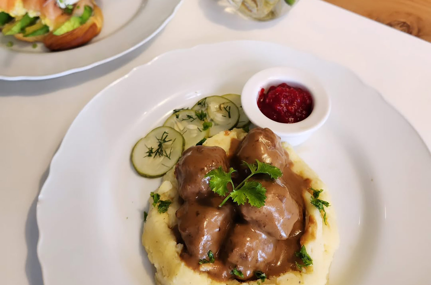 Food from Café Smorgas restaurant