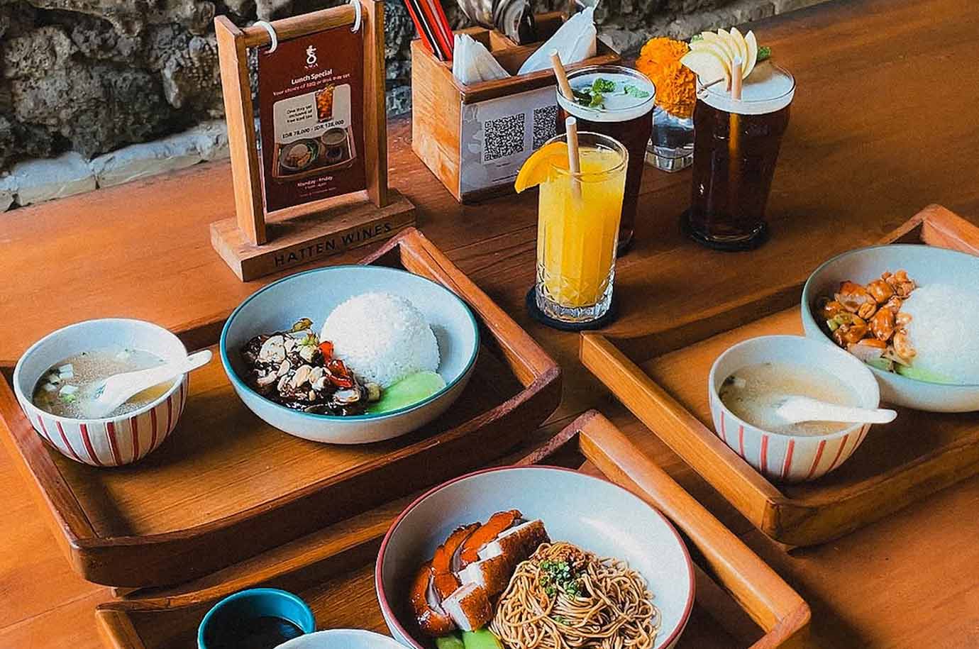 Food of three from Naga Eight Restaurant