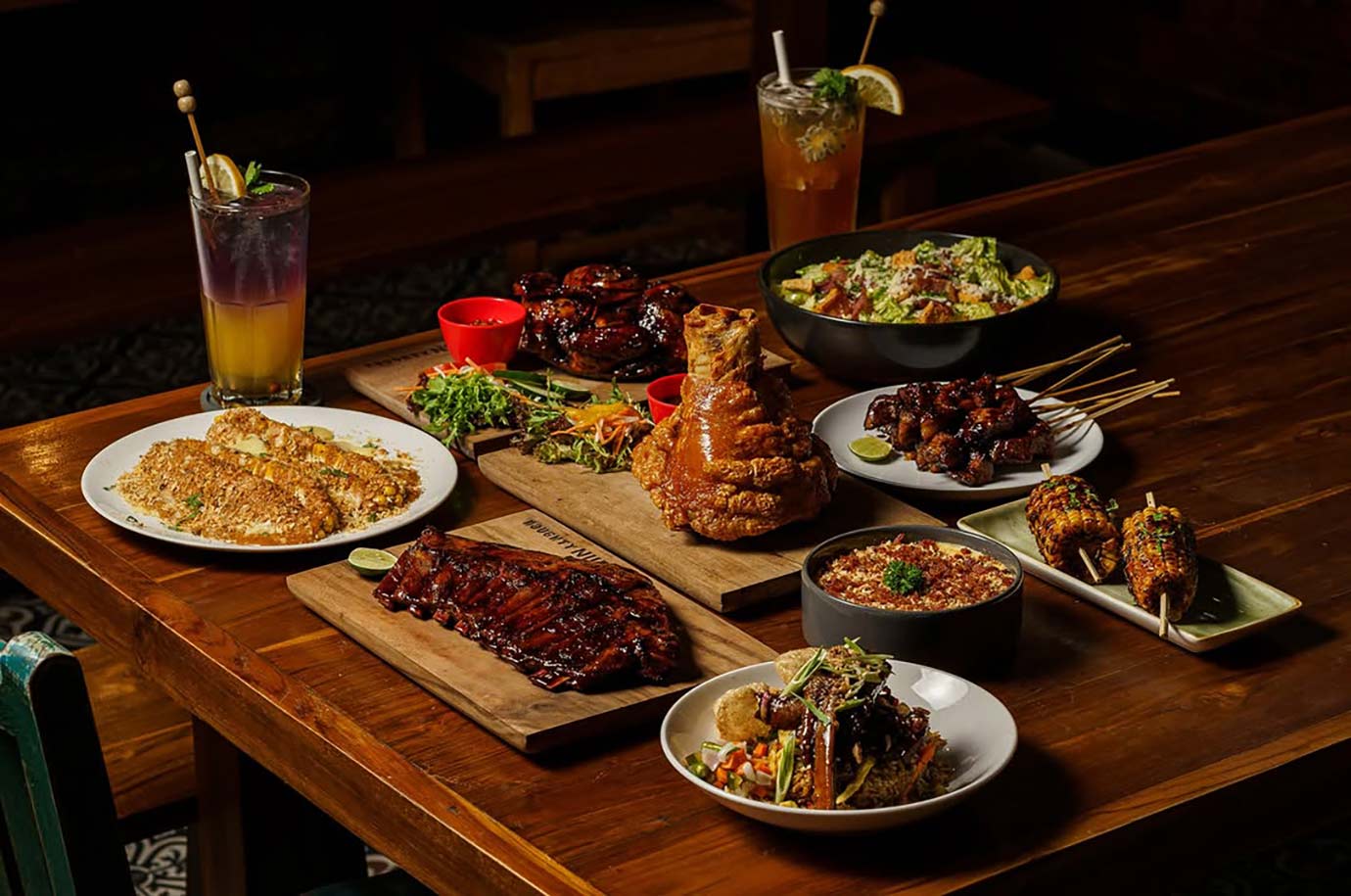 A range of food from Naughty Nuri’s restaurant