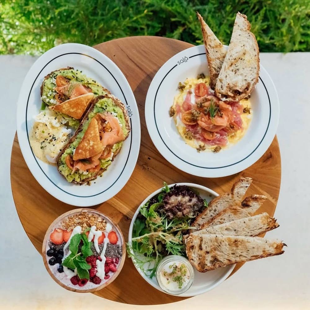 Food on the table at Sala Sanur