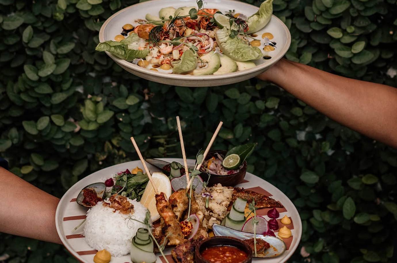 Range of food from Shotgun Social restaurant