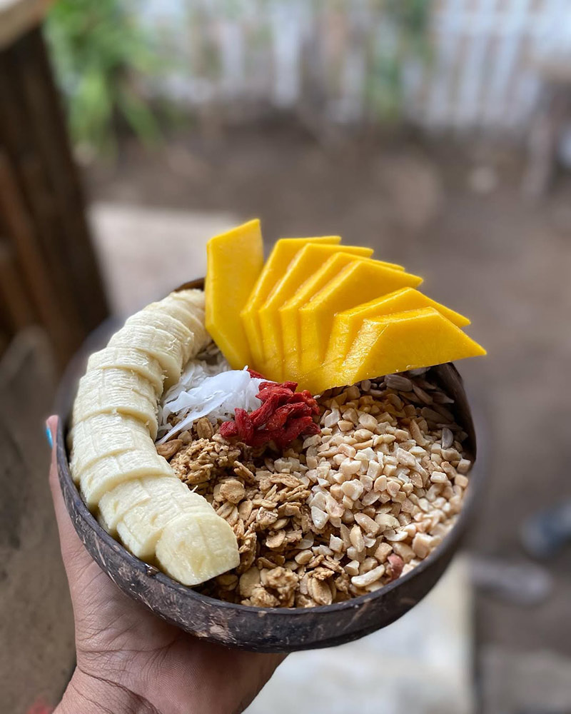 Healthy bowl from Aura Bowls restaurant