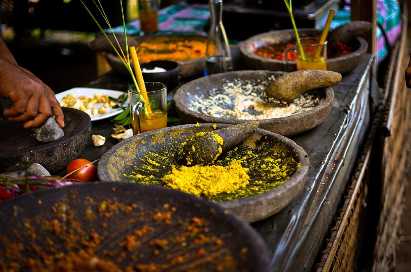 Cooking in Warung Sunny restaurant
