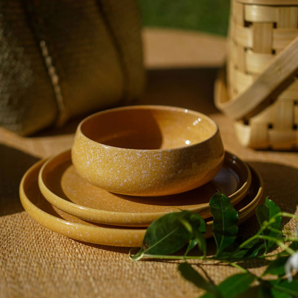 Bowl and plates from Balinese Ceramics and Pottery