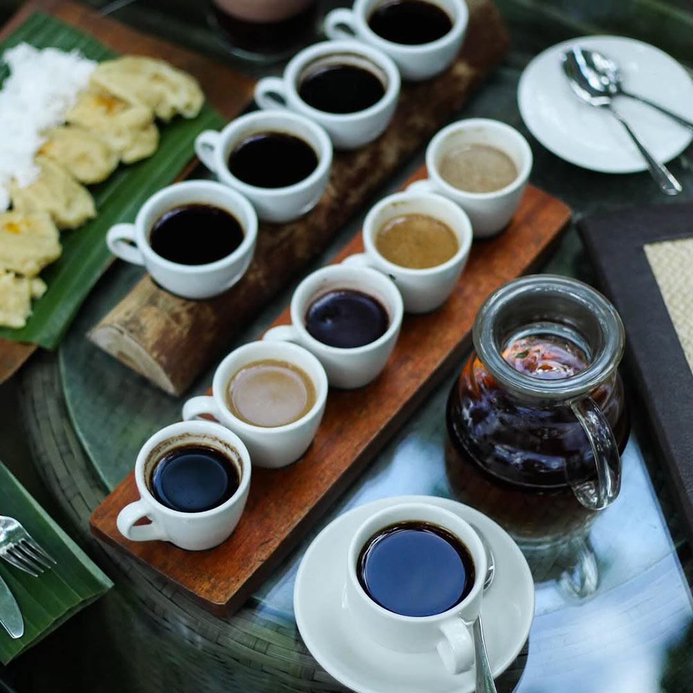 Range of Luwak coffee to taste in Bali