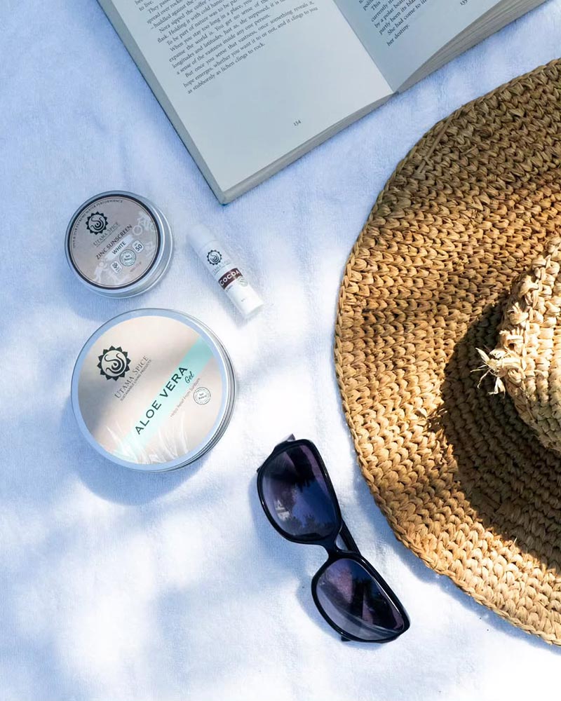 Organic sun protection cosmetics in Bali
