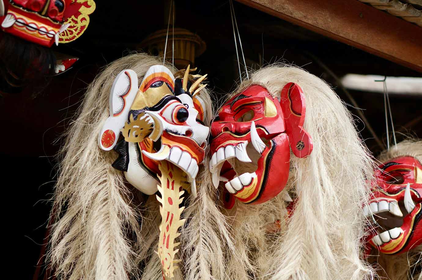 Traditional Balinese Masks for traditional celebration