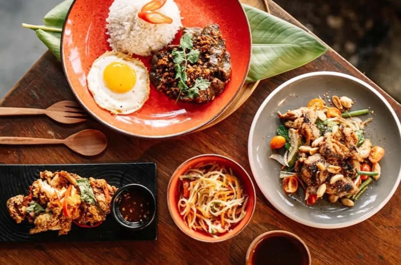 Food from Bho Bho Thai restaurant