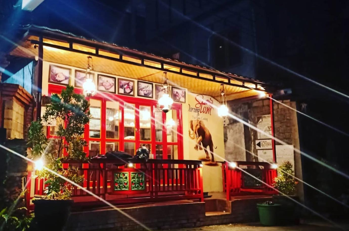 Entrance to the Warung Siam restaurant