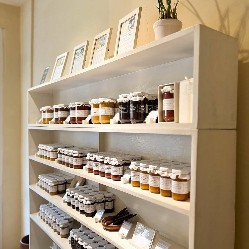 Products on display in Kou Bali