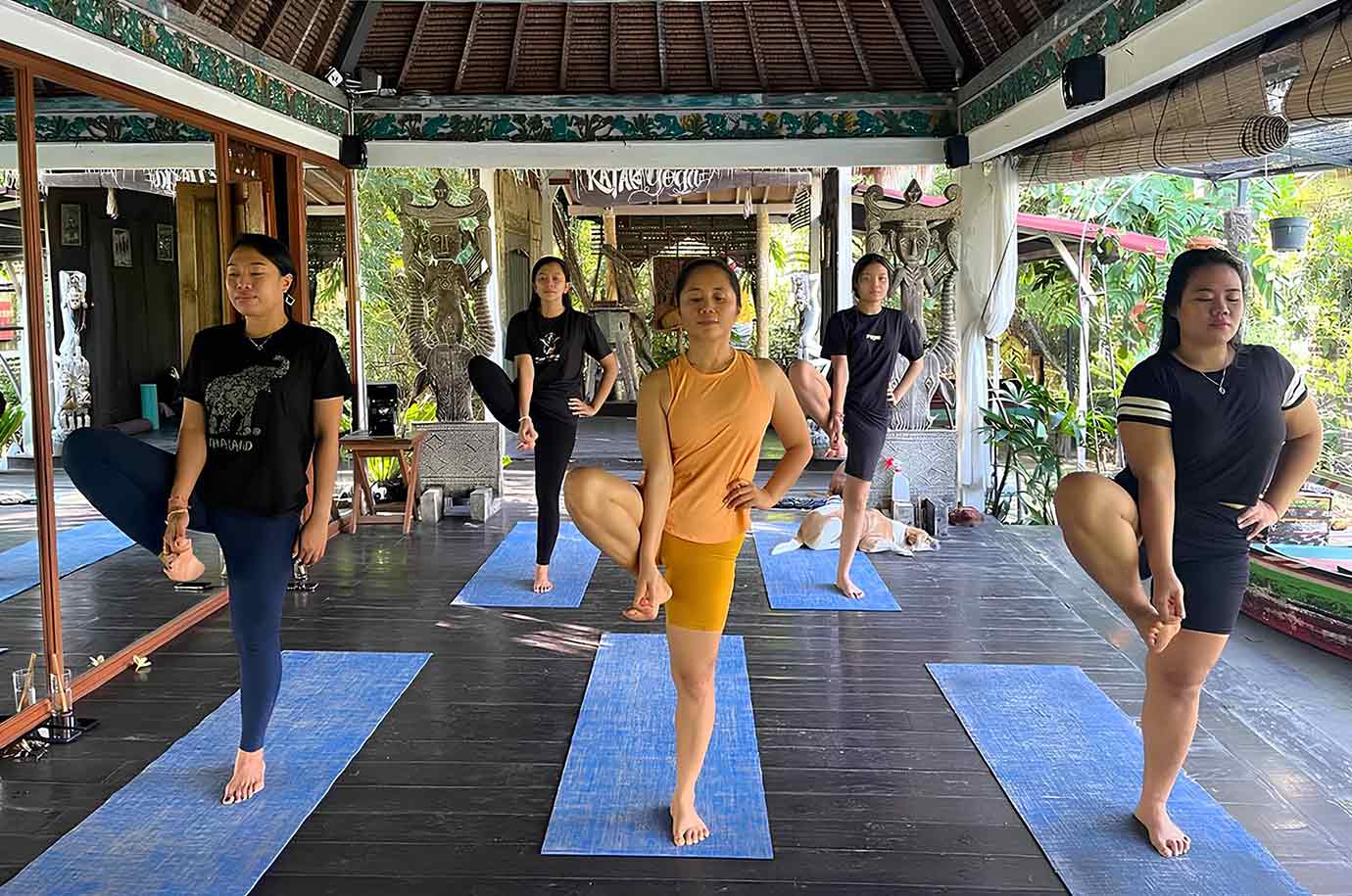 Yoga at Katak Tepi Sawah retreat