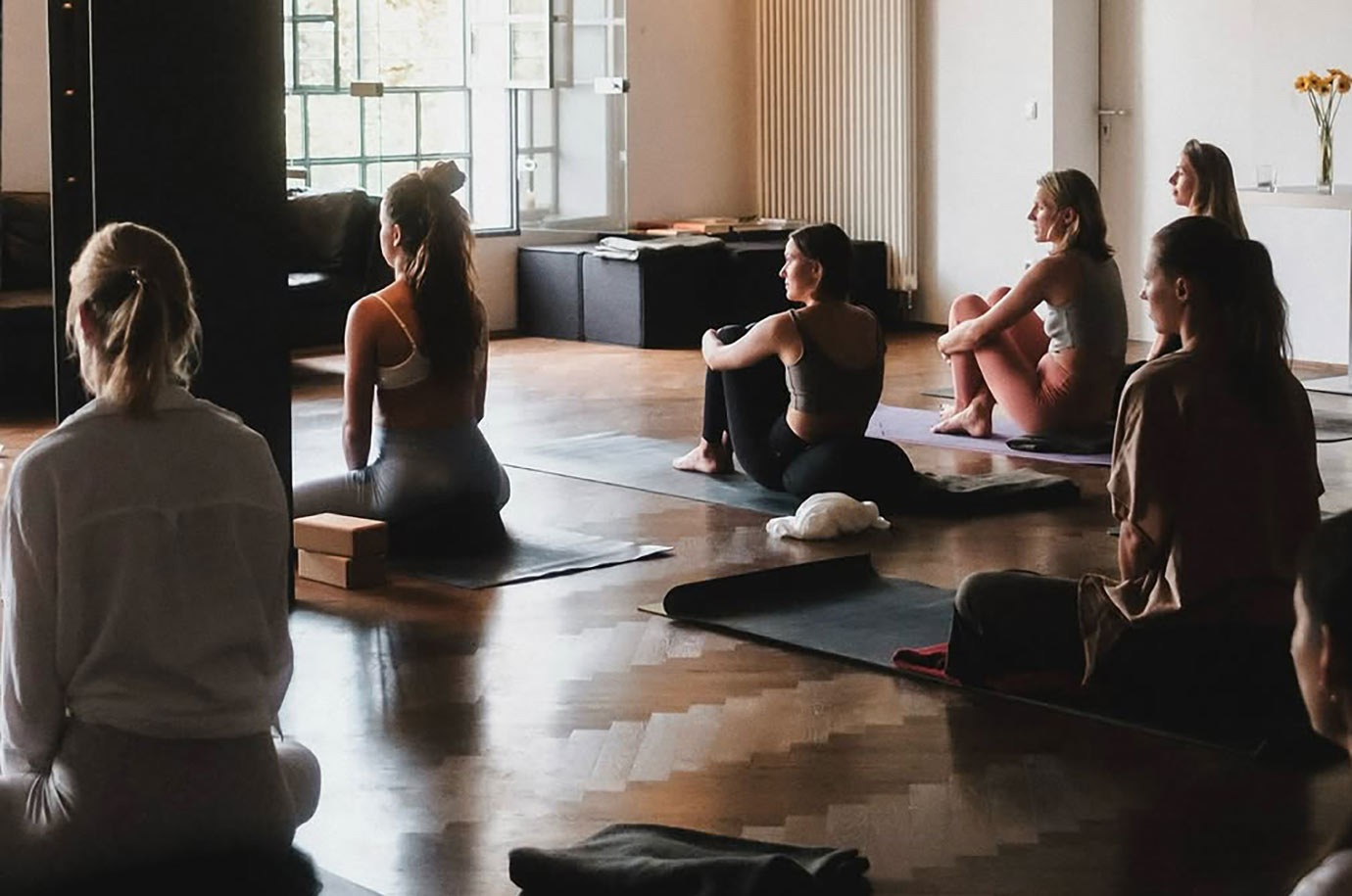 Yoga class at Radiantly Alive retreat