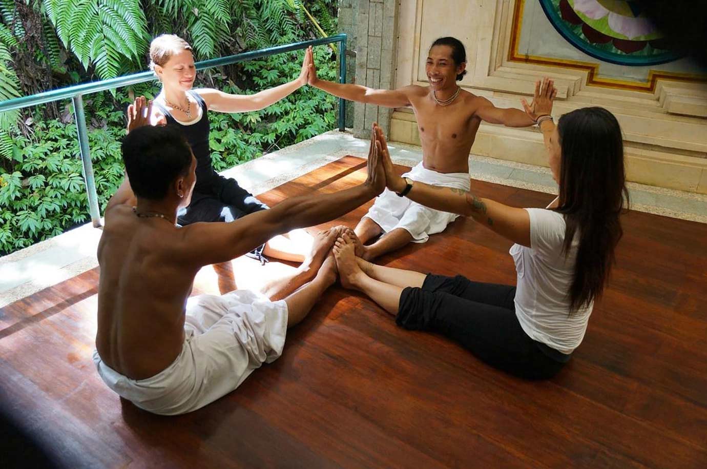 Group yoga at Taksu Yoga in Bali