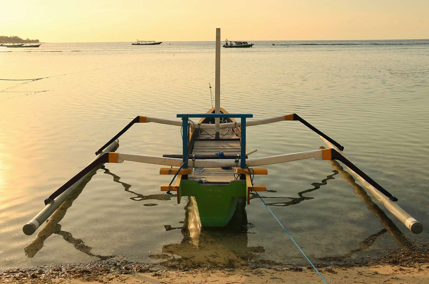 Boat parked at Local Hidden Beaches