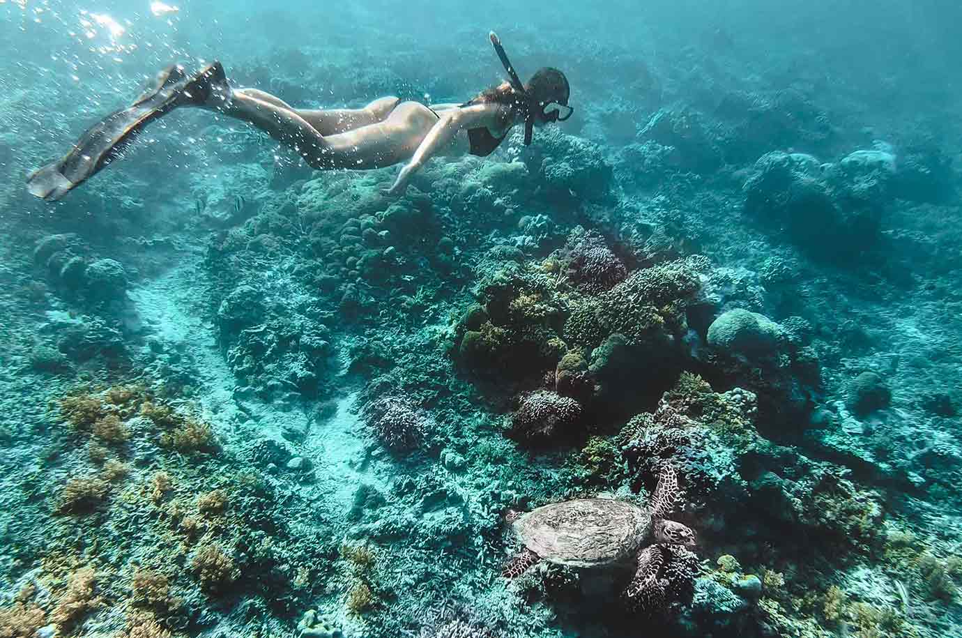 Snorkeling at Turtle Beach in Gili Air