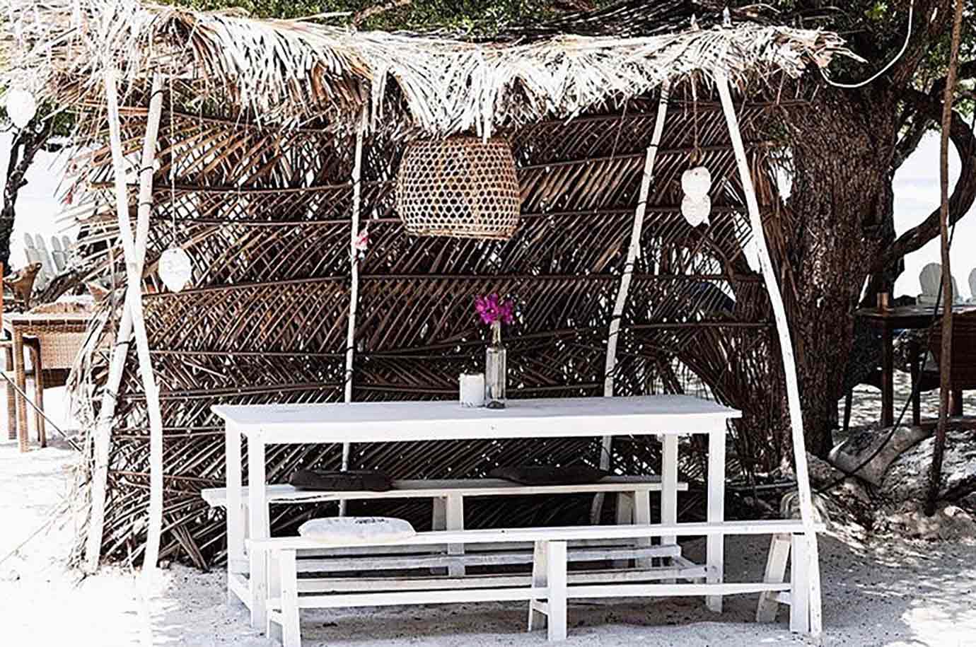 Outdoor seat on Casa Vintage Beach