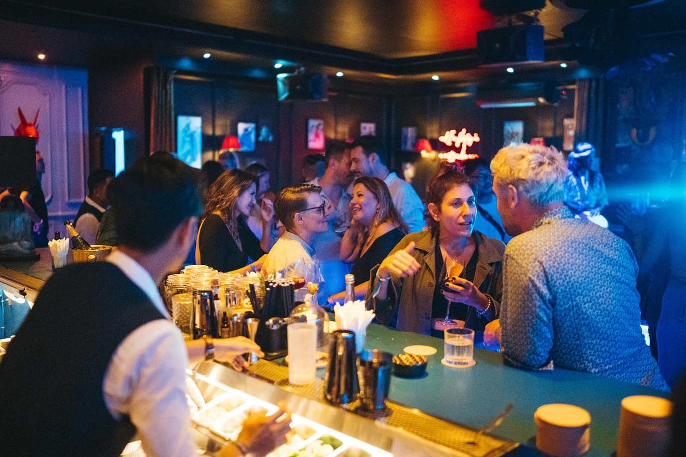 Halloween night at The Blue Door bar