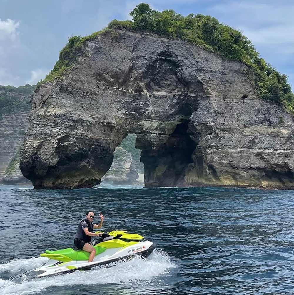 Jet ski driving from Bali Amarta Watersports Kuta