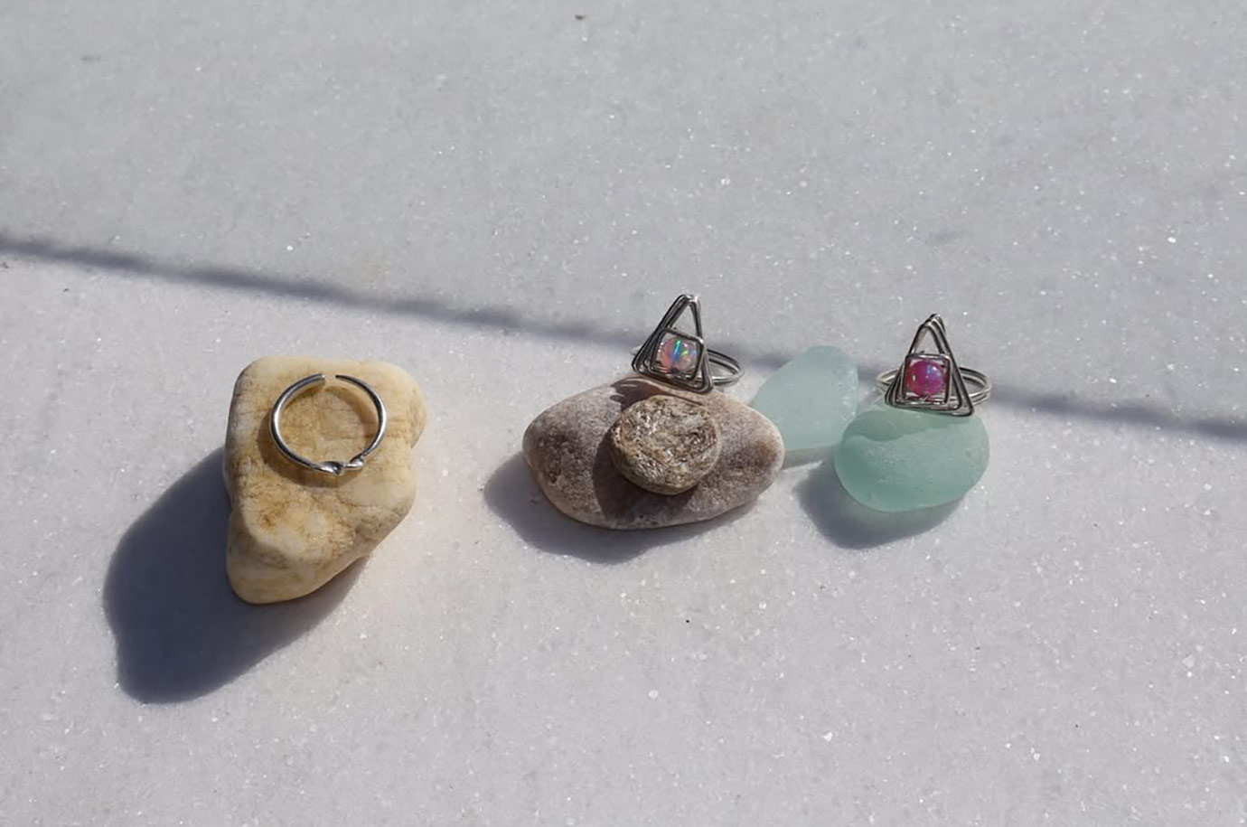 Rings on stones from Jewel Rocks in Canggu