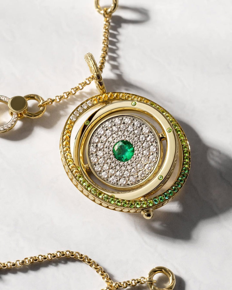 Golden pendant from John Hardy Boutique & Gallery