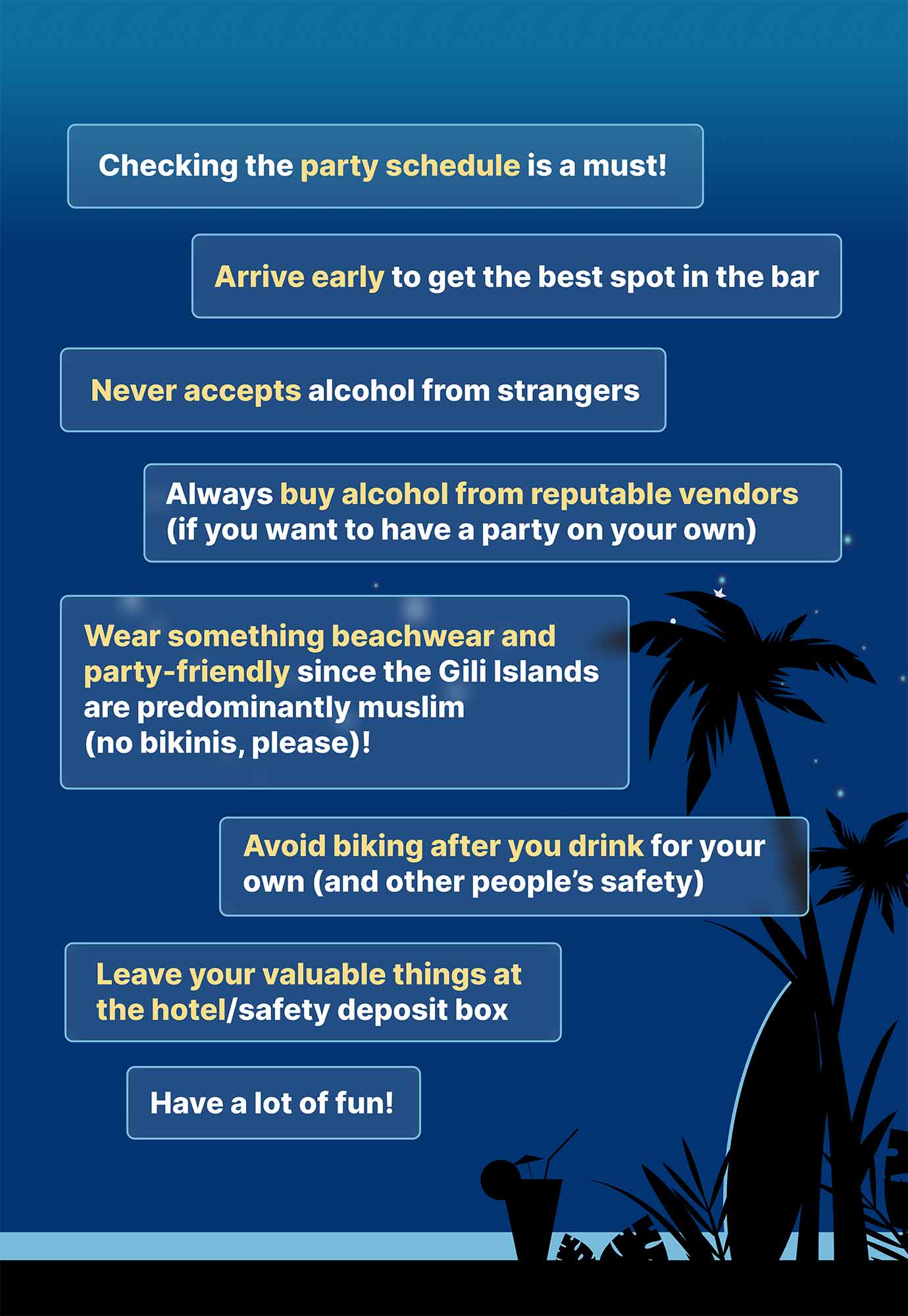 How to enjoy Nightlife in Gili Trawangan