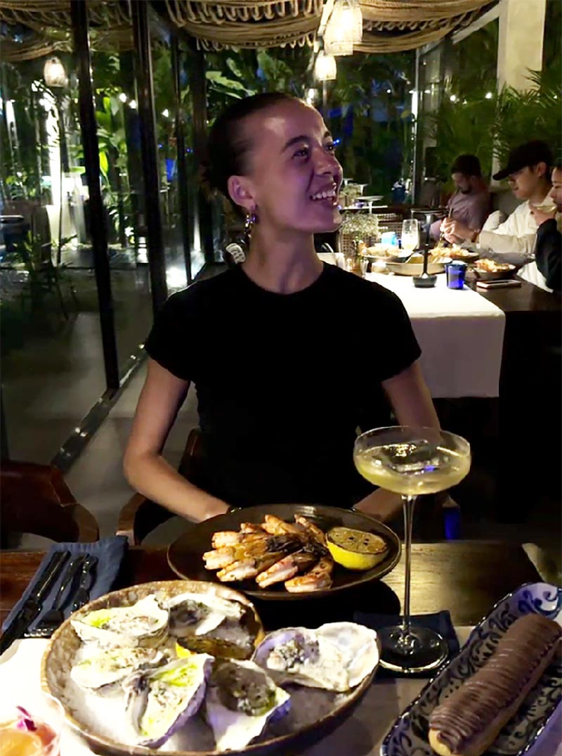 Dinner in Nautilus Ubud restaurant