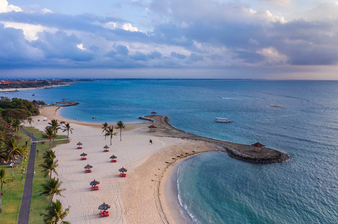 Nusa Dua Beach - overall view from the sky
