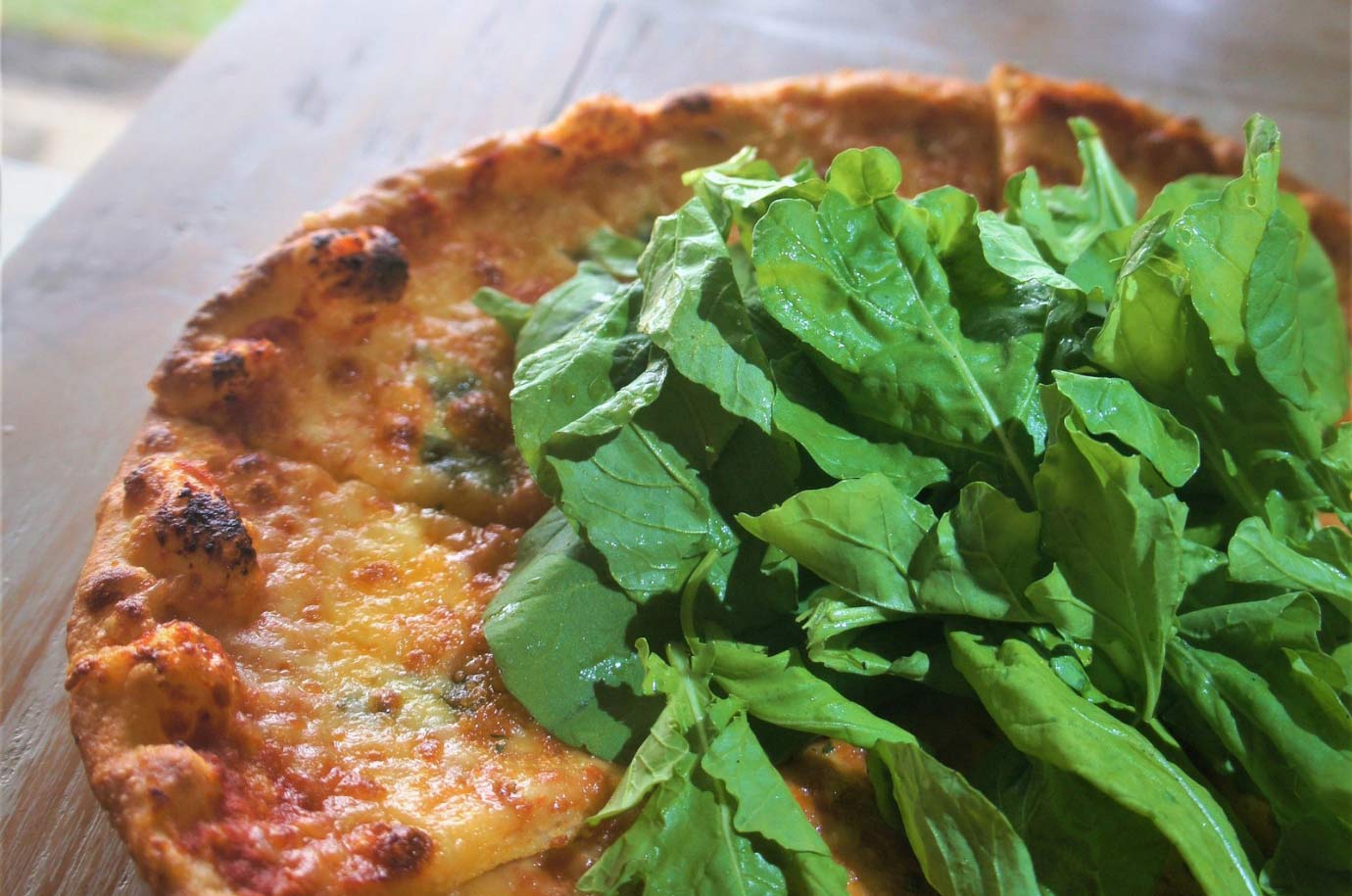 Pizza with salad from Warung Citta Ovest Pizza & Pasta