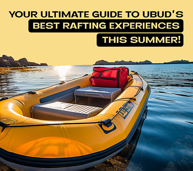 Inflatable boat with staff for Rafting in Ubud