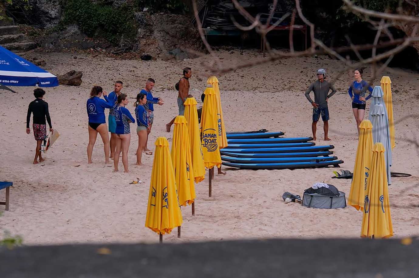 Salty Water Surf School - students and teachers