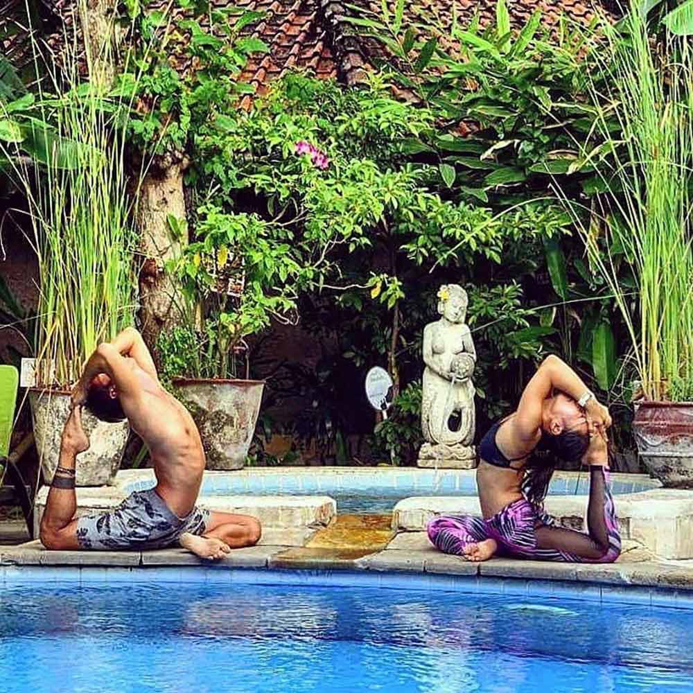 Yoga practices in Serenity Eco Guesthouse & Yoga