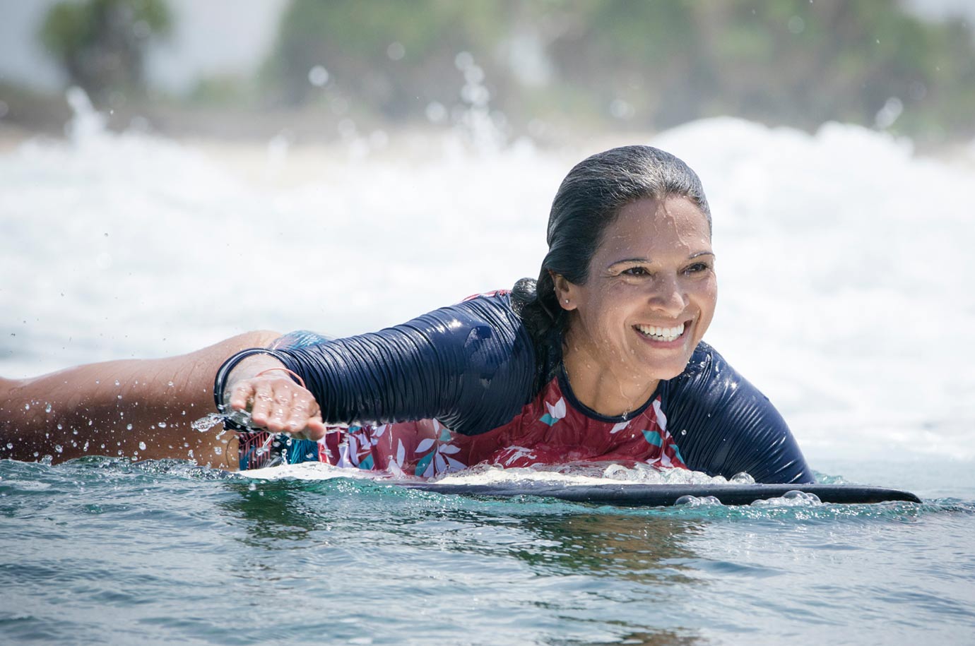 Surfing during SwellWomen Bali Retreat