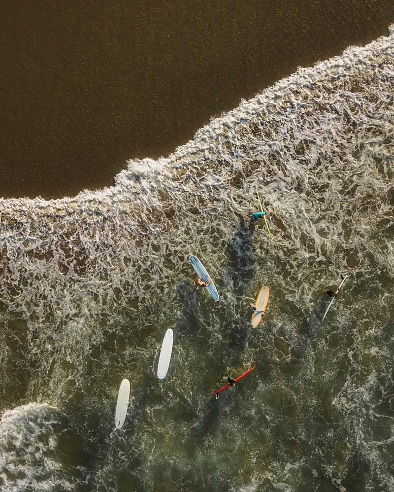 Wave House Surf Camp trainings - aerial view