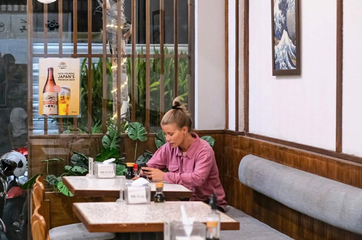 Atmosphere in the Fuji Sushi Canggu restaurant